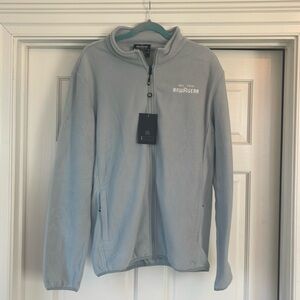 NWT RawGear gray fleece full zip jacket XL